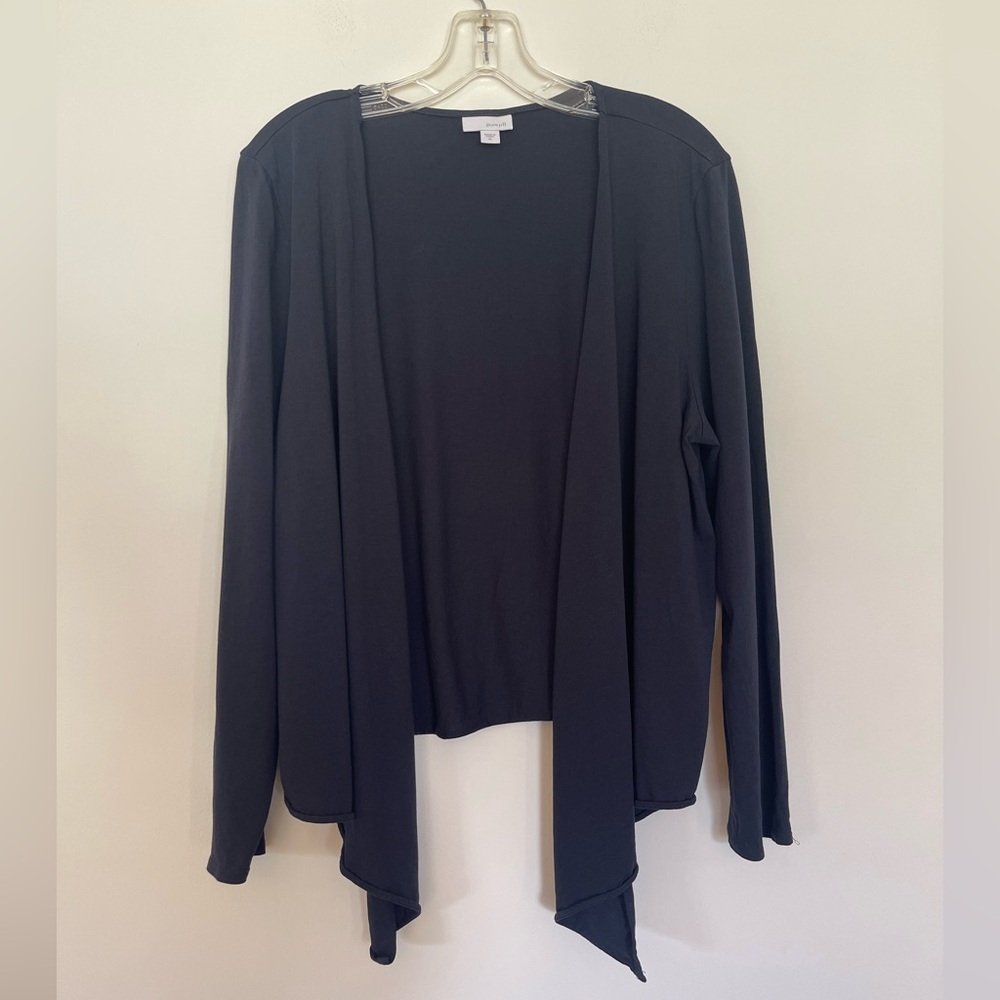 Pure Jill Open-Front Women's Navy Cardigan Cotton Modal Blend Comfortable XL